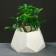 Kashpo hexagon 13 x 7.5 cm white