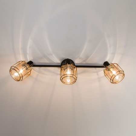 Sconces Citilux "tavern" CL542632, 58x18 cm, 3x60W, e14, black color-3