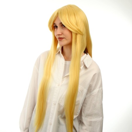 Carnival wig "anime" color blond, long-2