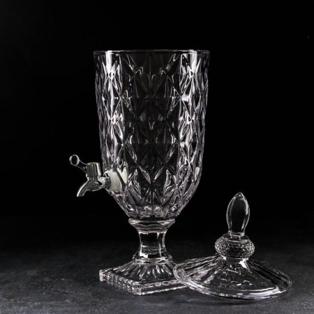 Dispenser for drinks Glass Magistro "Delight", 3 l, 17 × 17 × 50 cm-1