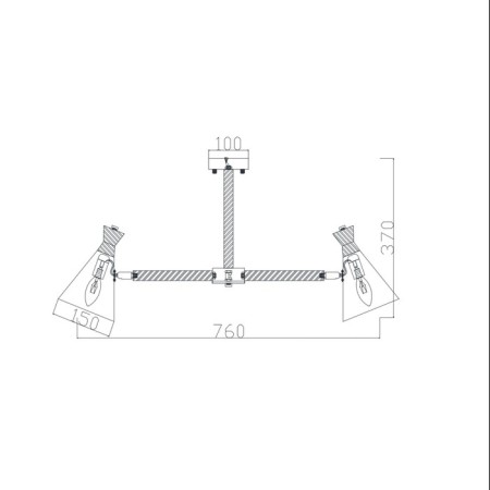 Rise chandelier, 5xe14, white color-2