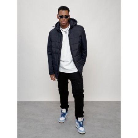 Male spring jacket, size 50, dark blue color-15