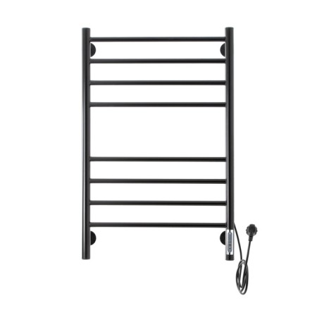 Domoterm electric heated towel rail "Medea" P8, 500x800 mm, right, black matte-1