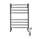 Domoterm electric heated towel rail "Medea" P8, 500x800 mm, right, black matte