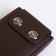 Male purse on a magnet, brown color