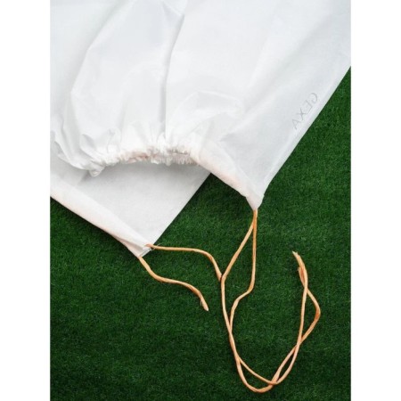 Case for bushes, cylinder on ties, h = 150 cm, spanbond, white-1