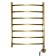 Domoterm electric heated towel rail "Calipso", 500 x 700 mm, 7 crossbars, rights, bronze