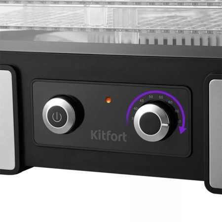 Drywall for vegetables and fruits KitFort KT-1958, 450 W, 5 tiers, timer, silver-black-2
