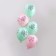 Latex ball 12 “Happy birthday. Tenderness”, pastel, set of 5 pcs., Mint color, pink
