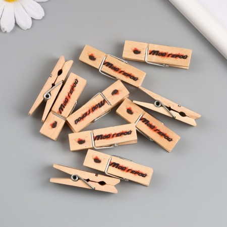 Decor for creativity tree "clothespin - my hero" set 10 pcs-6