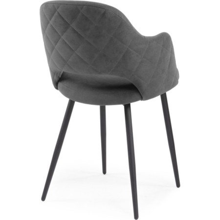 STULL OF A MIGRAL CARCASAS GUTALL/velor, black/dark gray 51x56x82 cm-4