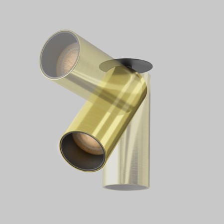 Technical C053CL-L12W3K-W-BS, LED, 12W, 5.2x5.2x15.8 cm, 950lm, brass color, brass color-4