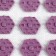 Iplikator-river, the basis of Spanbond, 40 modules, 14 × 32 cm, white/lavender color