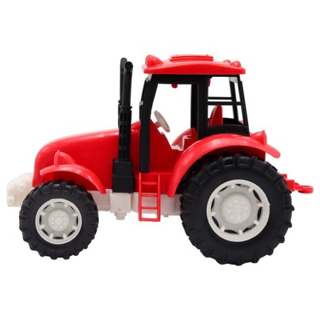 Eco-machine Funky Toys "Tractor", with a friction mechanism, red color, 16 cm-2