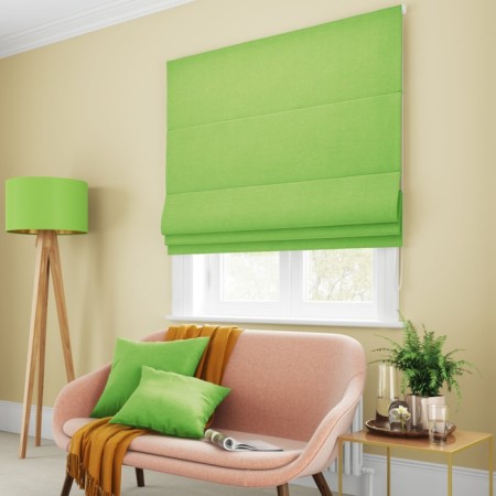 Roman curtain "Billy", size 60x150 cm, green color