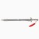 Sword, Ephesus Metal two arcs, 85 cm