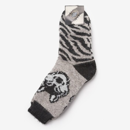 Men's woolen socks "Siberian wolf", gray color, size 25-2