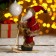 Santa Claus "Ski" in a burgundy suit, 17 cm