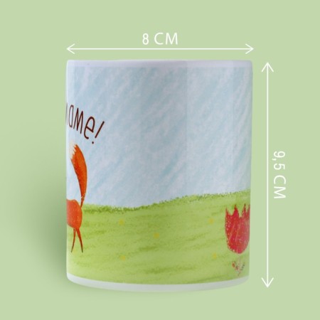Ceramic mug "My mother", 320 ml, blue color-1