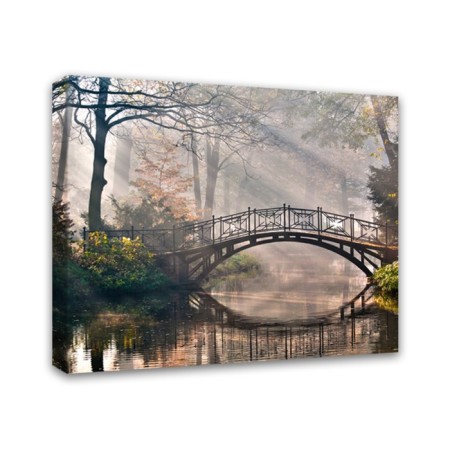 Picture on the subframe "Bridge in the park" 40*50 cm-1