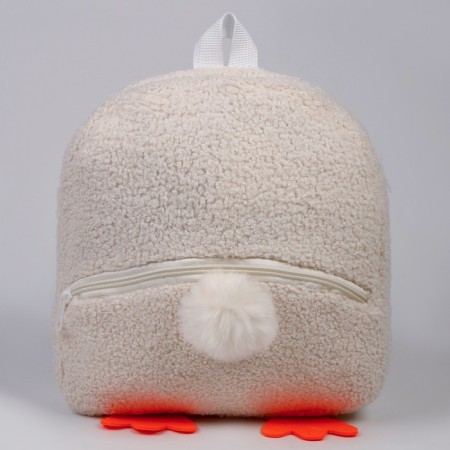 Baby backpack for a girl "Duck", plush-2