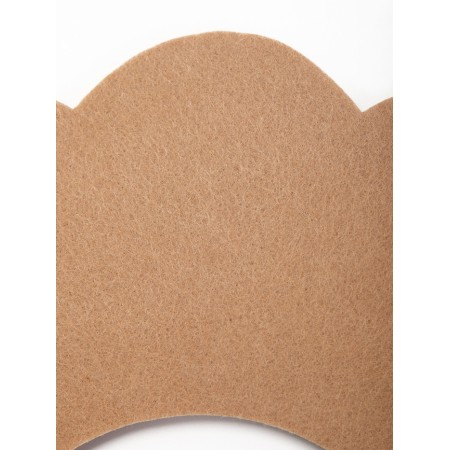 Veterinary collar made of felt "chamomile", size l, brown-7