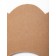 Veterinary collar made of felt "chamomile", size l, brown