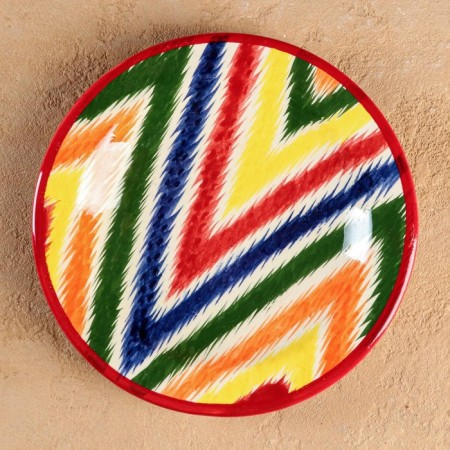Plate of the Rishtan ceramics "Atlas", 20 cm, Mix patterns-5