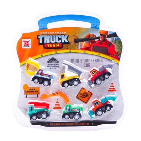 A set of inertial machines "Construction equipment", 6 pieces-7