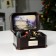 LED figure "Santa Claus by train" 31.5 × 18 × 18 cm, polystone, AAX3 batteries (not in the kit), USB, glow warm white