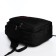 Youth backpack from textiles, 2 parts with lightning, 4 pockets, black/red color