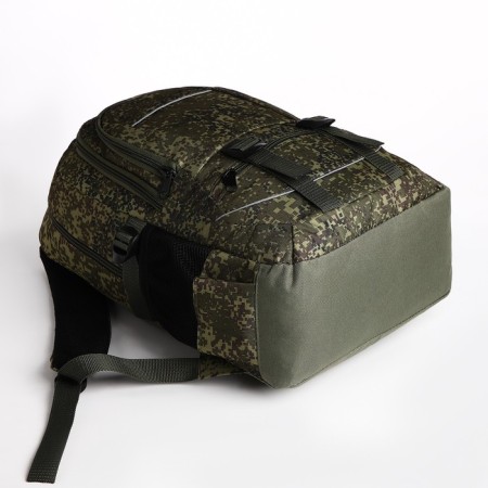 Tourist backpack, 22 l, 2 lightning departments, 5 external pockets, “ZFTS”, camouflage color/hack-2
