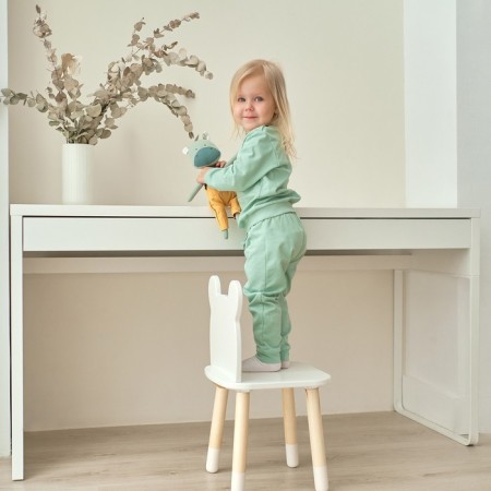 Kit: jumper and pants crumb I am a “bunny”, height 80-86 cm, olive color-1
