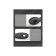 Schlote screwdriver Deli "Home Series Black", handle made of softtach plastic, 3 x 75 mm