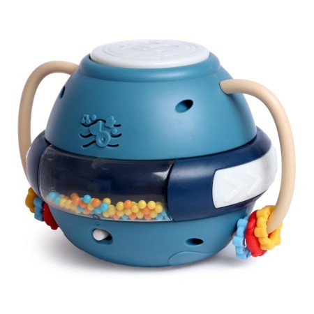 Musical toy "Kid Peningvi", with mobile elements, sound, light, blue color-2