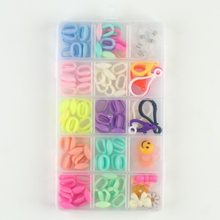 Set for creating jewelry, set of 12 colors, accessories, charm-2