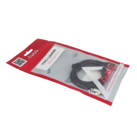 Aura TPC-UM5B Microusb charging cable, black 1.2 meters-1