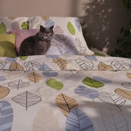 Bed linen "Ethel" 2 joint venture Foliage 175*215 cm, 200*220 cm, 70*70 cm -2 pcs, calico-10