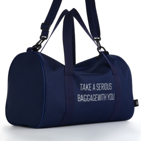 Road bag, textura, small size, blue color-2