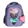 Frame backpack 36 x 28 x 20 cm, Grizzly, + keychain, lilac