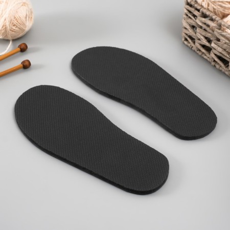 Sole for knitting shoes "Eva" Size "40", thickness 7 (± 0.5) mm, black-2