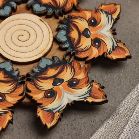 Hot "Yorkshire Terrier" stand, d = 12, juniper-2