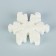 Figure of foam "Snowflake" 5 cm, white shine, set 15 pcs