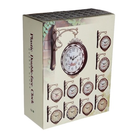 Watch wall interior double-sided, smooth move, 27 × 8 cm, dial d-19 cm, white-5