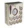 Watch wall interior double-sided, smooth move, 27 × 8 cm, dial d-19 cm, white