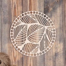 Cutting blank round leaves, plywood 20.5 cm, d 10 mm