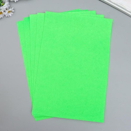 Fetr hard 1 mm "green lime" set 10 sheets format A4-2