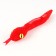 Pomposhki soft toy of the snake "bring good luck" red