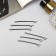 Invisible hair "Classic" (set 24 pcs) 5 cm, black