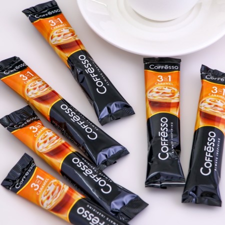 Coffesso coffee drink "Soluble Caramel 3B1" Styk, 20x15g-2